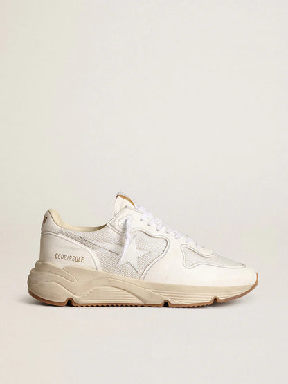 GGDB - Running Sole homme en résille et nappa blancs